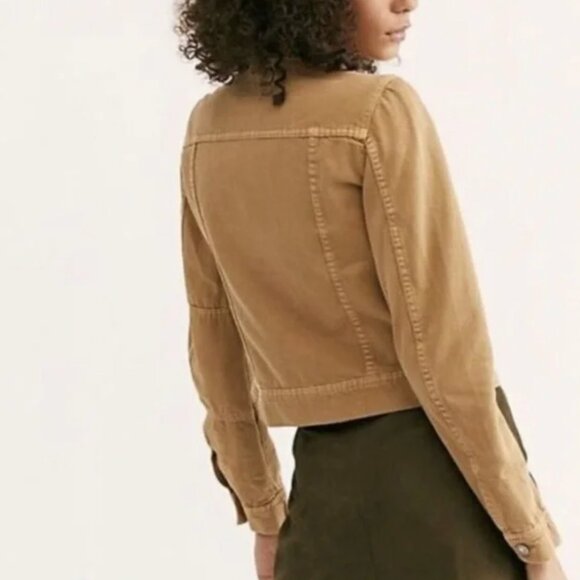 SOLD - Free People Rumors Denim Jacket 🧥 Camel, 🐪 tan - Picture 4 of 4